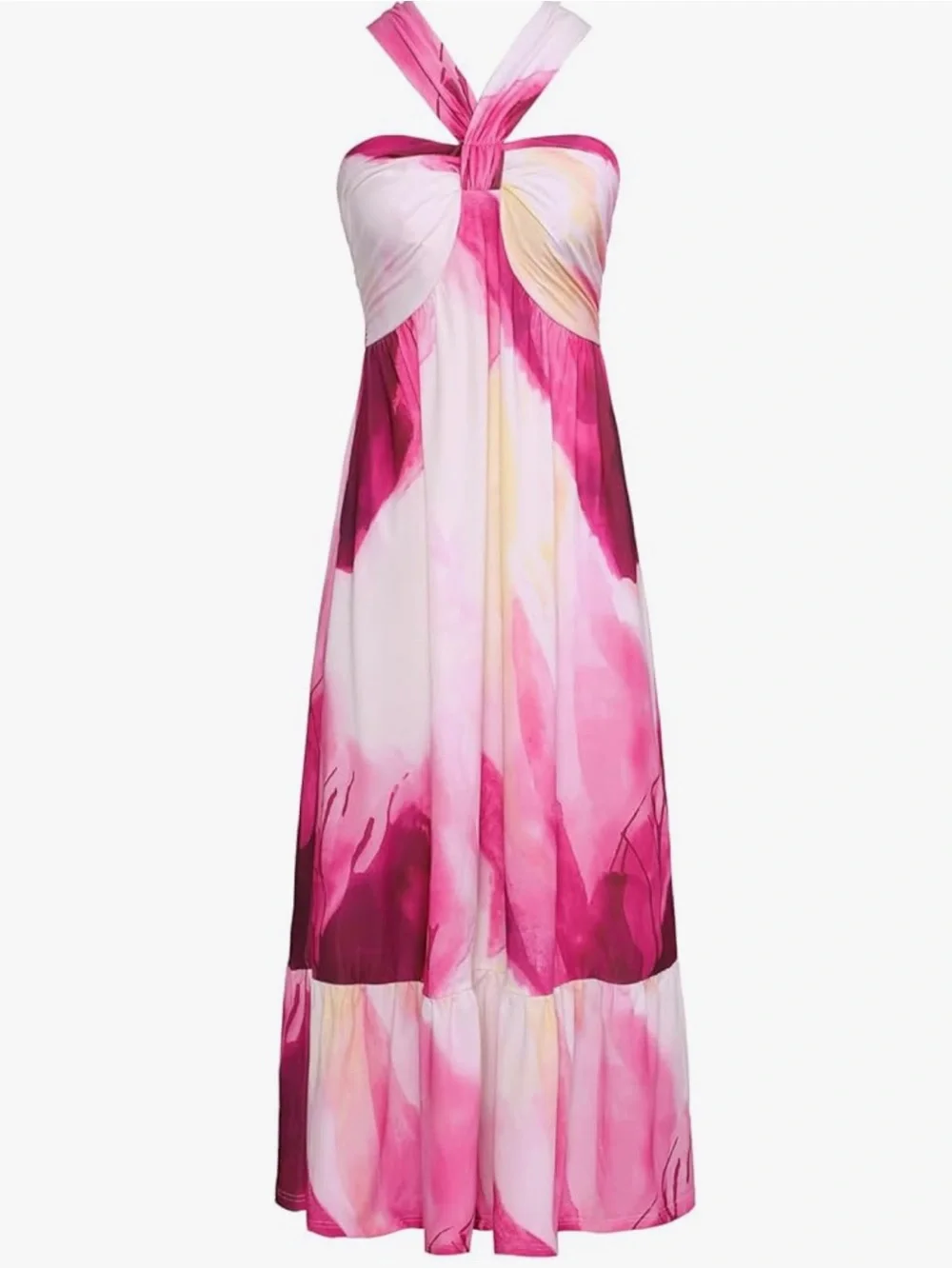 Pink floral maxi sundress - Picture 2 of 7